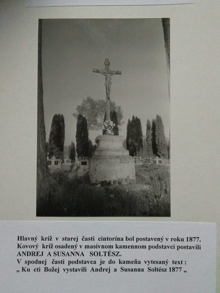 Starý kríž, cintorín Vyšné Ružbachy